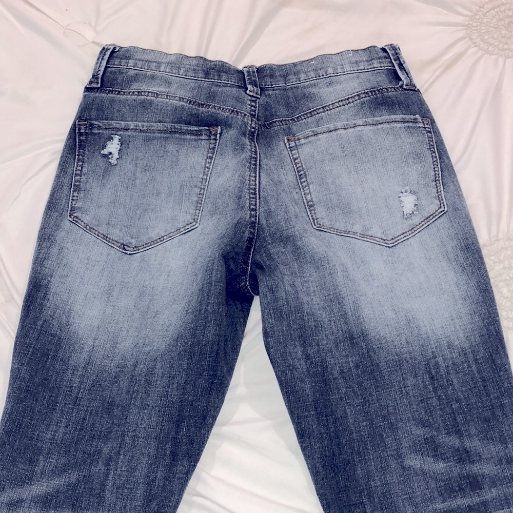 MUDD HIGH RISE DISTRESSED JEAN - Picture 3 of 4